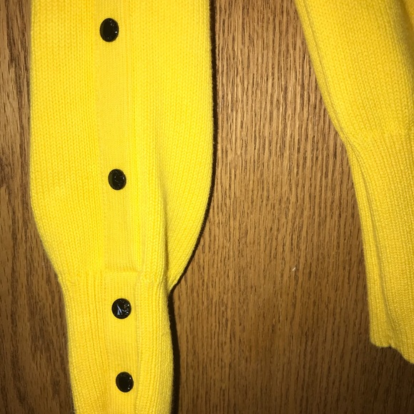 Vintage 💛 Tommy Hilfiger yellow snap sweater S - Picture 3 of 6